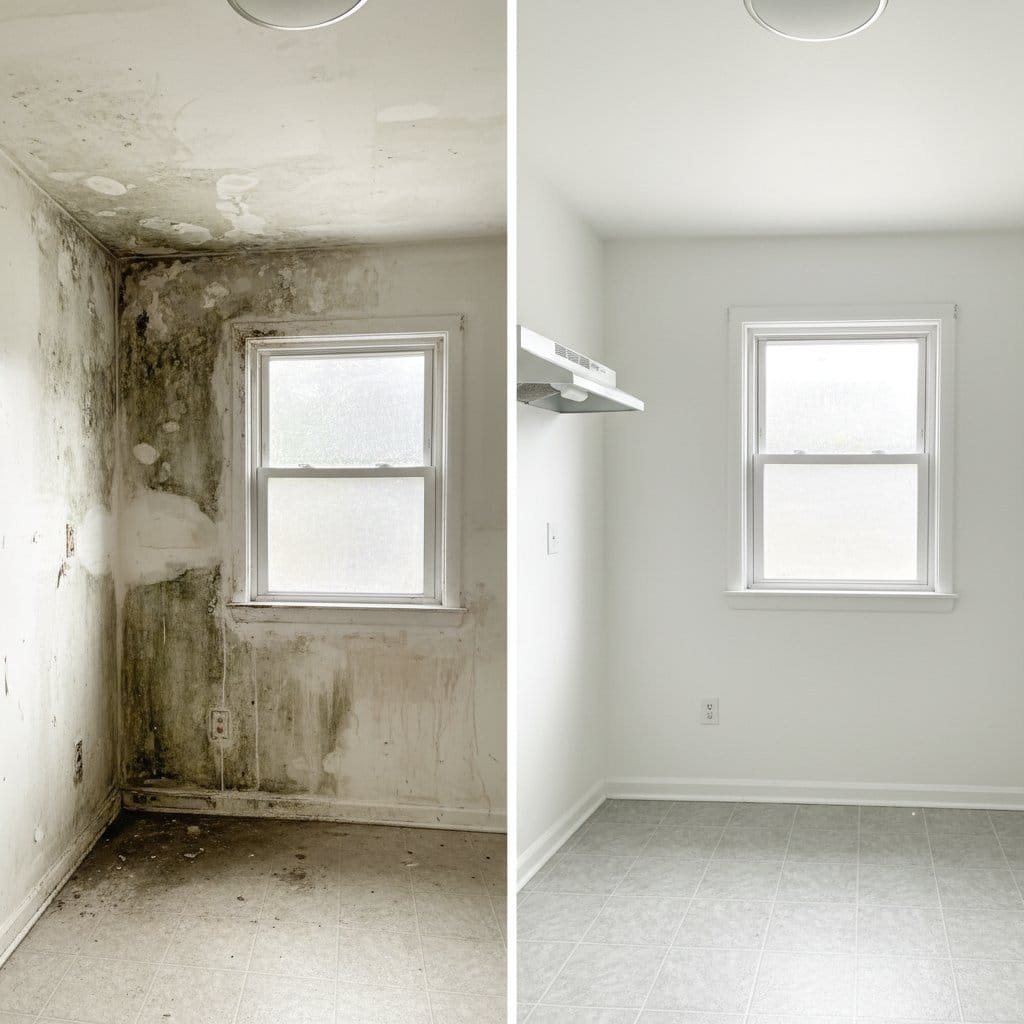 Mold Inspection & Moisture Assessment restoration β home kitchen of colonial residence in Wyckoff, NJ